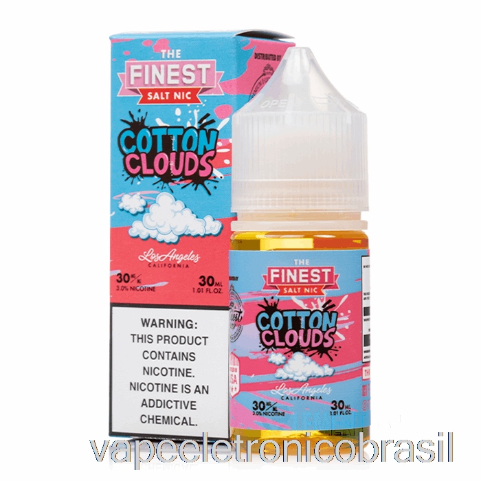 Vapor Eletrônico Nuvens De Algodão - A Melhor Edição De Doces Salt Nic - 30ml 30mg